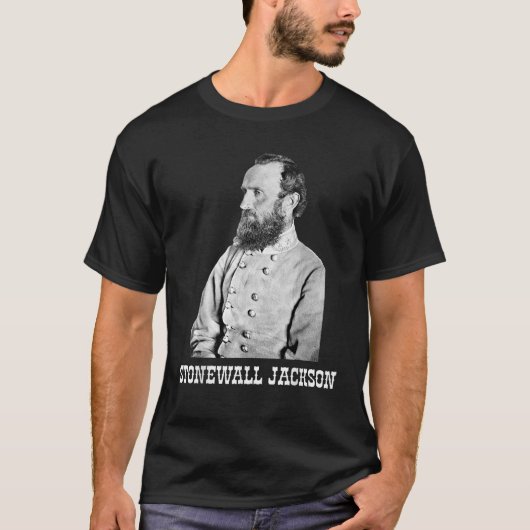 Stonewall Jackson American Zivil War History T-Shirt (Vorderseite)