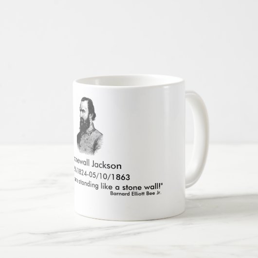 Stonewall Jackson, "es gibt Jackson… Kaffeetasse (VorderseiteRechts)