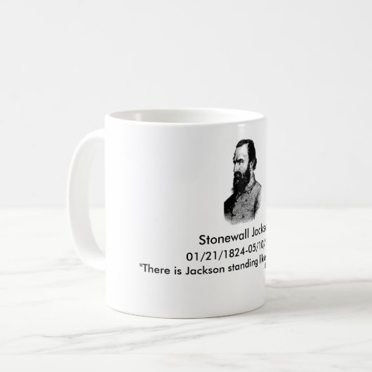 Stonewall Jackson, "es gibt Jackson… Kaffeetasse (Vorderseite Links)