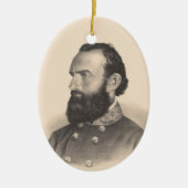 Stonewall Jackson Keramik Ornament (Vorne)