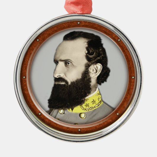 Stonewall Jackson Ornament Aus Metall (Vorne)