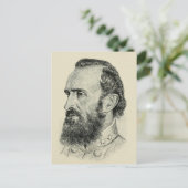 Stonewall Jackson Postkarte (Stehend Vorderseite)