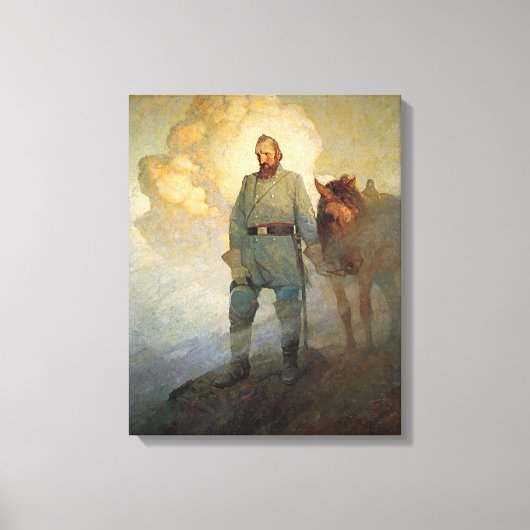 Stonewall Jackson von N. C. Wyeth Leinwanddruck (Vorderseite)