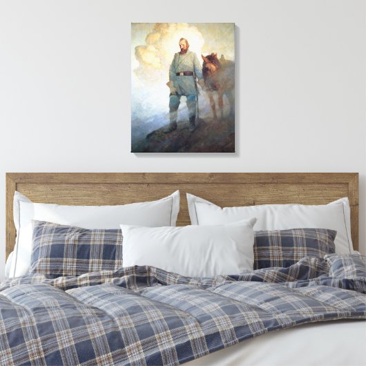 Stonewall Jackson von NC Wyeth Leinwanddruck (Insitu (Schlafzimmer))
