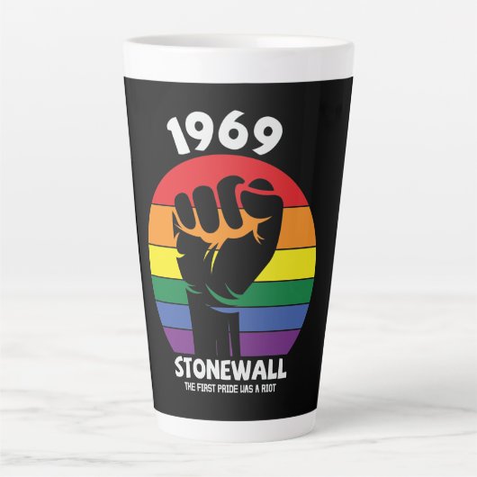 Stonewall Riot Remembrance Gay Pride Milchtasse (Vorderseite)