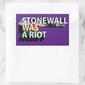 STONEWALL WAR EIN REICHER T - Shirt Rechteckiger Aufkleber (Tasche)