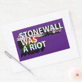 STONEWALL WAR EIN REICHER T - Shirt Rechteckiger Aufkleber (Umschlag)