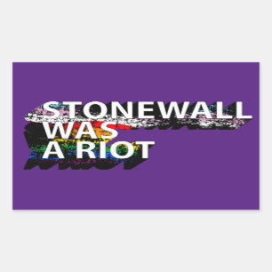 STONEWALL WAR EIN REICHER T - Shirt Rechteckiger Aufkleber