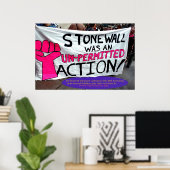 Stonewall war eine unzulässige Handlung Poster (Heimbüro)