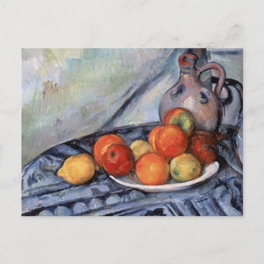 Stoneware Jug Fruit Paul Cezanne Postkarte (Vorderseite)