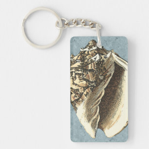 Stonewashed Tritonshorn-Muschel Schlüsselanhänger