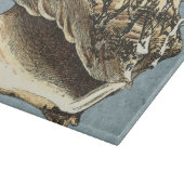 Stonewashed Tritonshorn-Muschel Schneidebrett (Ecke)