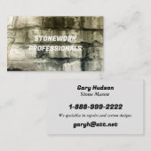 STONEWORK PROFESSIONALS GESCHÄFTSKARTE VISITENKARTE (Vorne/Hinten)