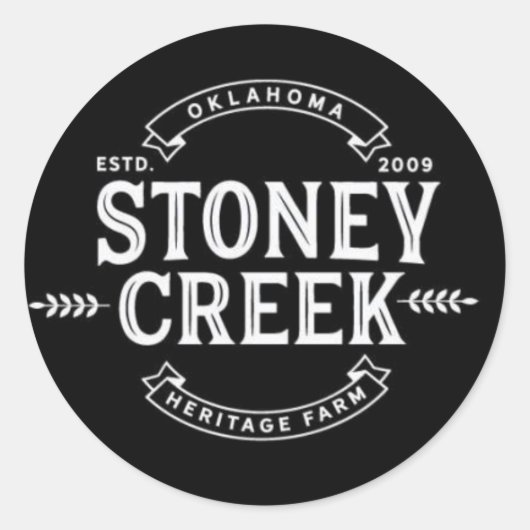 Stoney Creek Heritage Farm Stickers (Black) (Vorderseite)