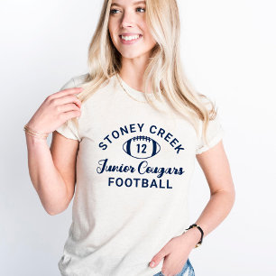 Stoney Creek Junior Cougars Custom Football Tri-Blend Shirt