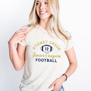 Stoney Creek Junior Cougars Football Gold Tri-Blend Shirt