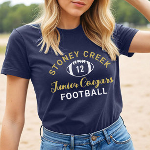 Stoney Creek Junior Cougars Football Marineblau Tri-Blend Shirt
