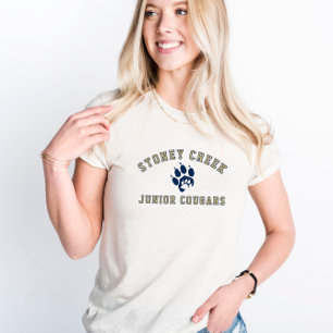 Stoney Creek Junior Cougars Pfote Haferflocken Tri-Blend Shirt