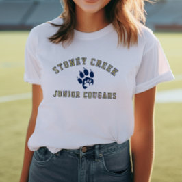 Stoney Creek Junior Cougars White Tri-Blend Shirt