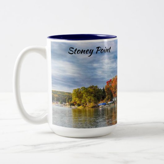 Stoney Point, Higgins Lake Zweifarbige Tasse (Links)