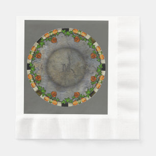 Stoneybrook Gardens - Mit Monogramm Serviette