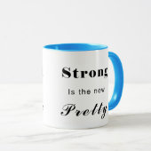 Stong ist - nur Text das neue hübsche Tasse (VorderseiteRechts)