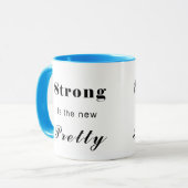 Stong ist - nur Text das neue hübsche Tasse (Vorderseite Links)