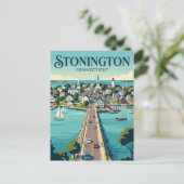 Stonington Borough Connecticut Postkarte (Stehend Vorderseite)
