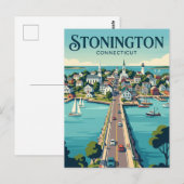 Stonington Borough Connecticut Postkarte (Vorne/Hinten)