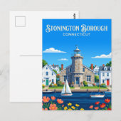 Stonington Borough Connecticut Postkarte (Vorne/Hinten)