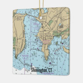 Stonington CT Chart Keramikornament (Links)