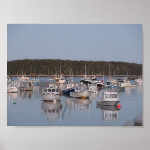 Stonington Hafen, Stonington Maine Poster
