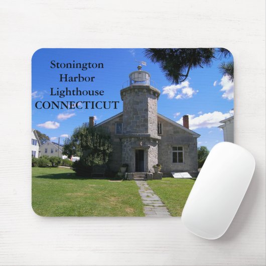 Stonington Harbour Lighthouse, Connecticut Mousepa Mousepad (Mit Mouse)