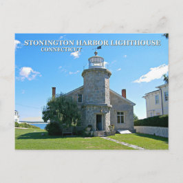Stonington Harbour Lighthouse, Connecticut Postcar Postkarte