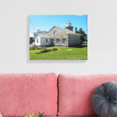 Stonington Harbour Lighthouse, CT Canvas Print Leinwanddruck (Insitu (Wohnzimmer))