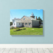Stonington Harbour Lighthouse, CT Canvas Print Leinwanddruck (Insitu (Holzboden))