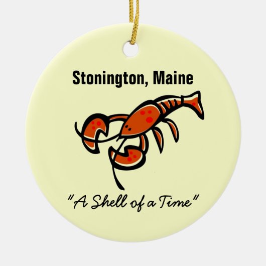 Stonington, Maine Lobster Keramikornament (Vorne)