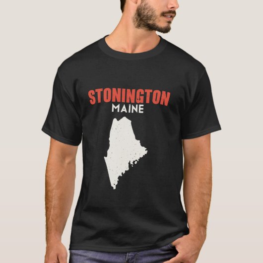 Stonington Maine USA Staat America Travel Mainer T-Shirt (Vorderseite)