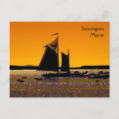 Stonington Silhouette Postkarte (Vorderseite)