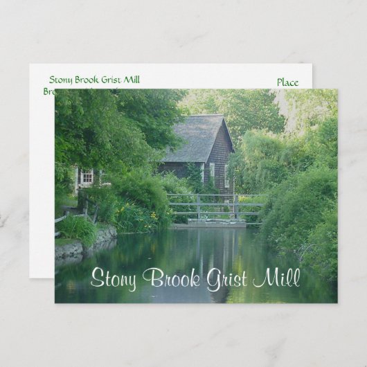 Stony Brook Grist Mill - Cape Cod Mass Post Card Postkarte (Vorne/Hinten)