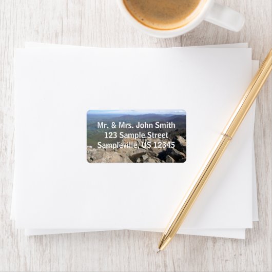 Stony Man Cliffs of Shenandoah National Park Adressaufkleber (Insitu)
