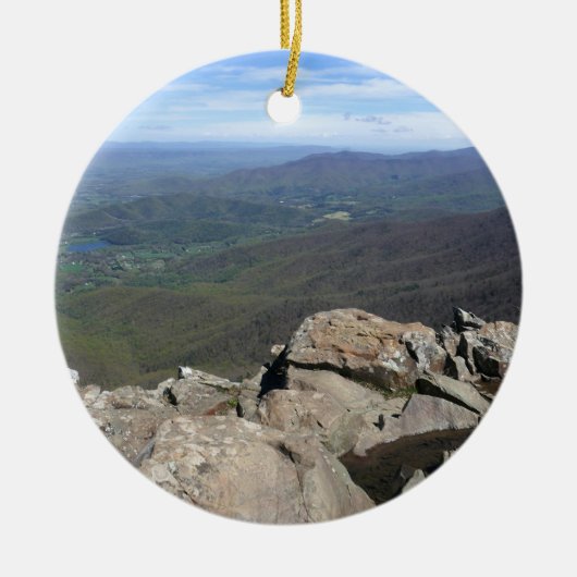 Stony Man Cliffs of Shenandoah National Park Keramik Ornament (Vorne)