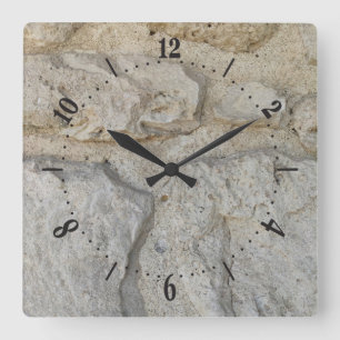 Stony pattern square wall clock quadratische wanduhr