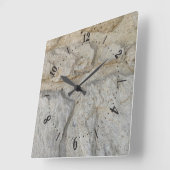 Stony pattern square wall clock quadratische wanduhr (Winkel)