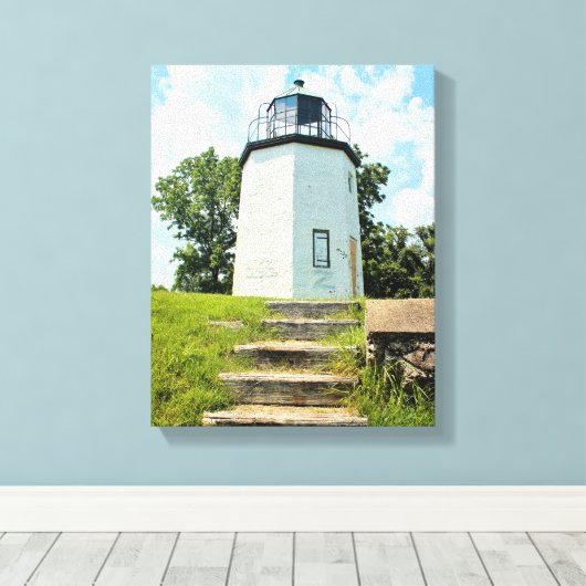 Stony Point Lighthouse, New York Leinwanddruck (Insitu (Holzboden))