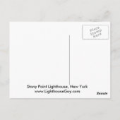 Stony Point Lighthouse, New York Postcard Postkarte (Rückseite)
