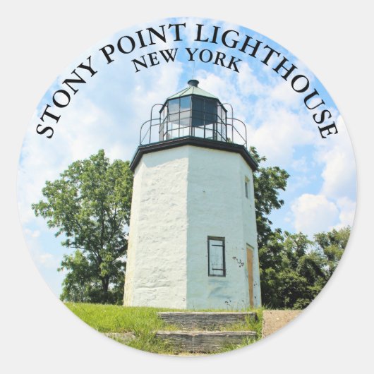 Stony Point Lighthouse, New York Round Stickers (Vorderseite)