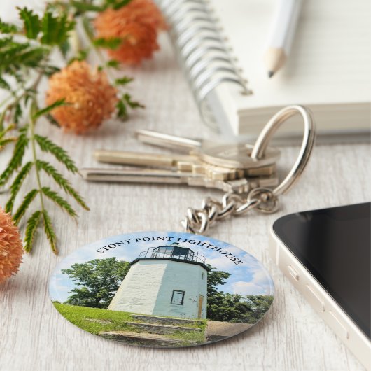 Stony Point Lighthouse, New Yorker Schlüsselanhäng Schlüsselanhänger (Seite)