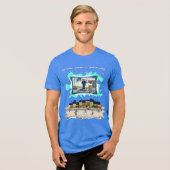 Stool Softener | Literal Wordplay Humor Tri-Blend Shirt (Vorderseite voll)