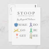 STOOP - Die innere bedeutsame Postkarte nähren (Vorne/Hinten)